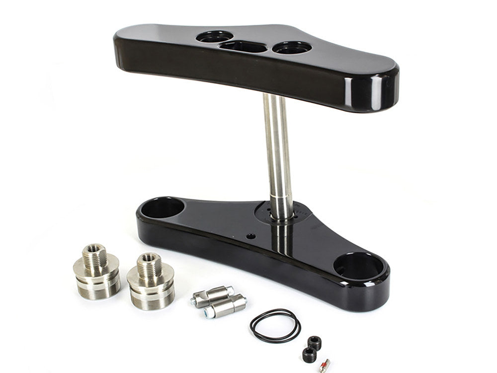 6 Degree Raked Wide Glide Triple Tree Kit - Black. Fits Breakout 2013-2017 with 26in. Wheel Upgrade.
