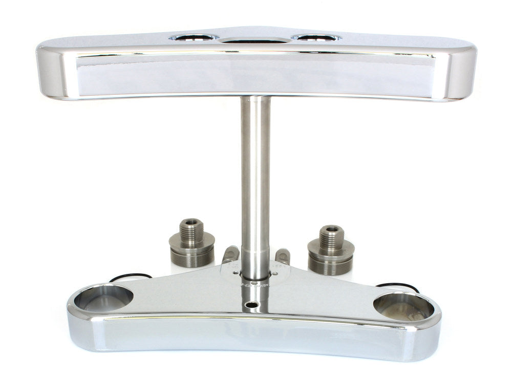 3 Degree Raked Wide Glide Triple Tree Kit - Chrome. Fits Breakout 2013-2017.