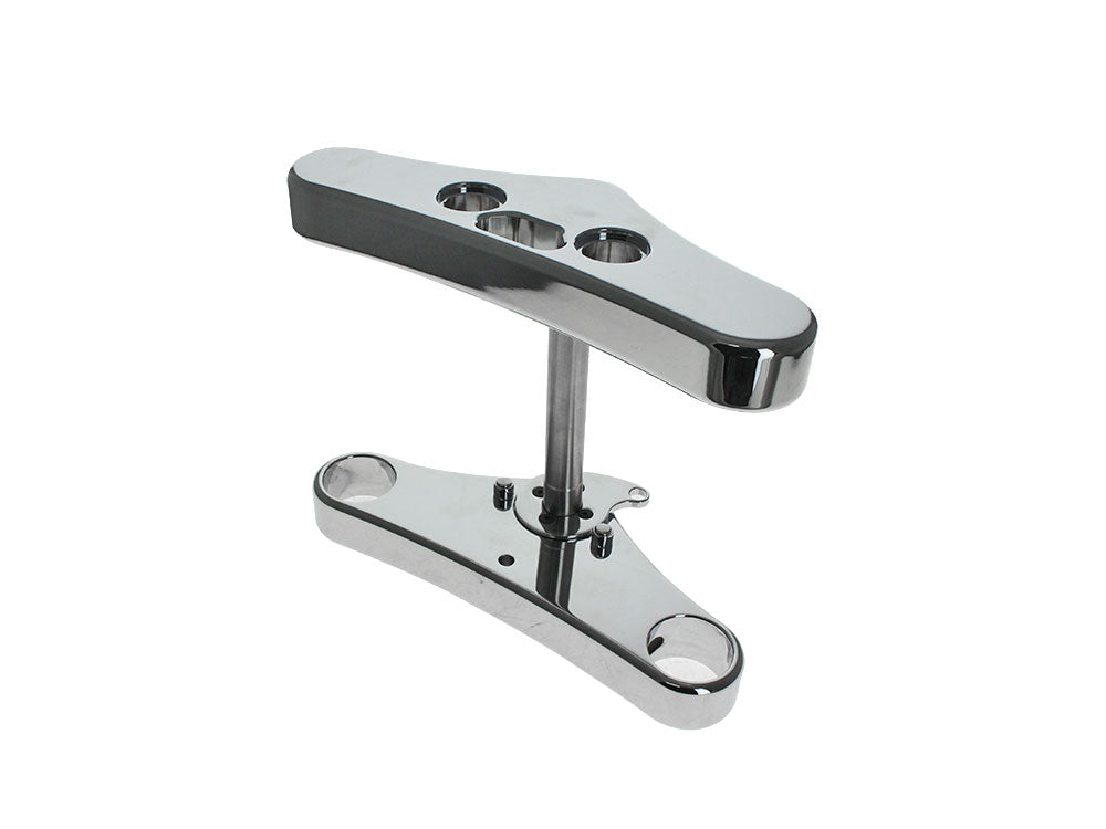 3 Degree Raked Wide Glide Triple Tree Kit - Chrome. Fits Breakout 2018up.