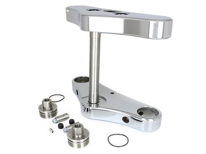 5 Degree Raked Wide Glide Triple Tree Kit - Chrome. Fits Breakout 2013-2017 with 23in. Wheel Conversion.