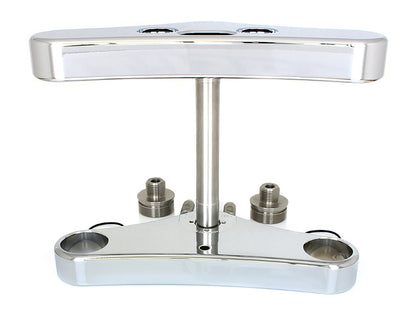 5 Degree Raked Wide Glide Triple Tree Kit - Chrome. Fits Breakout 2013-2017 with 23in. Wheel Conversion.