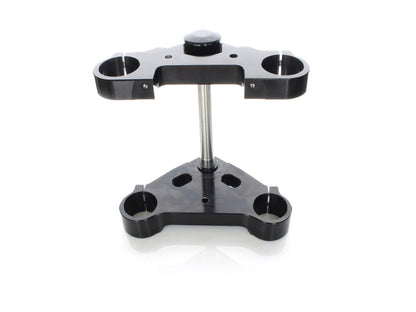 6 Degree Raked Triple Tree Kit - Black. Fits V-Rod 2012-2017 with OEM Inverted Front End & 23in. Wheel Upgrade.