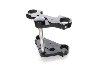 6 Degree Raked Triple Tree Kit - Black. Fits V-Rod 2012-2017 with OEM Inverted Front End & 23in. Wheel Upgrade.