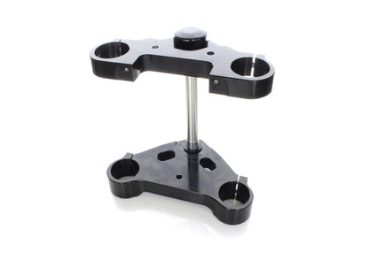 8 Degree Raked Triple Tree Kit - Black. Fits V-Rod 2012-2017 with OEM Inverted Front End & 26in. Wheel Upgrade.