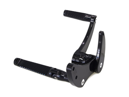 Forward Controls - Knurled - Black. Fits Softail 2018up. Length Adjustable.