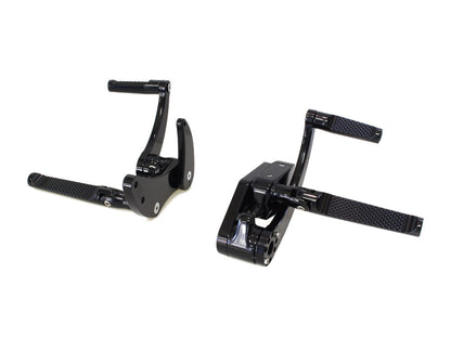 Forward Controls - Knurled - Black. Fits Softail 2018up. Length Adjustable.