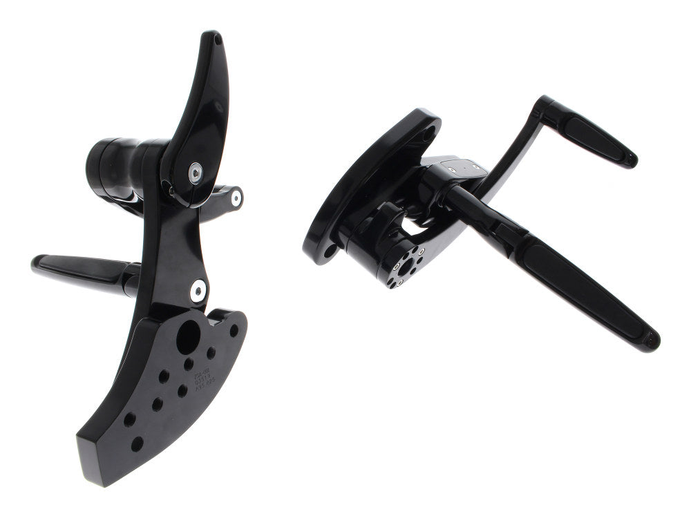 Forward Controls - Rubber Inlay - Black. Fits Softail 2018up. Length Adjustable.