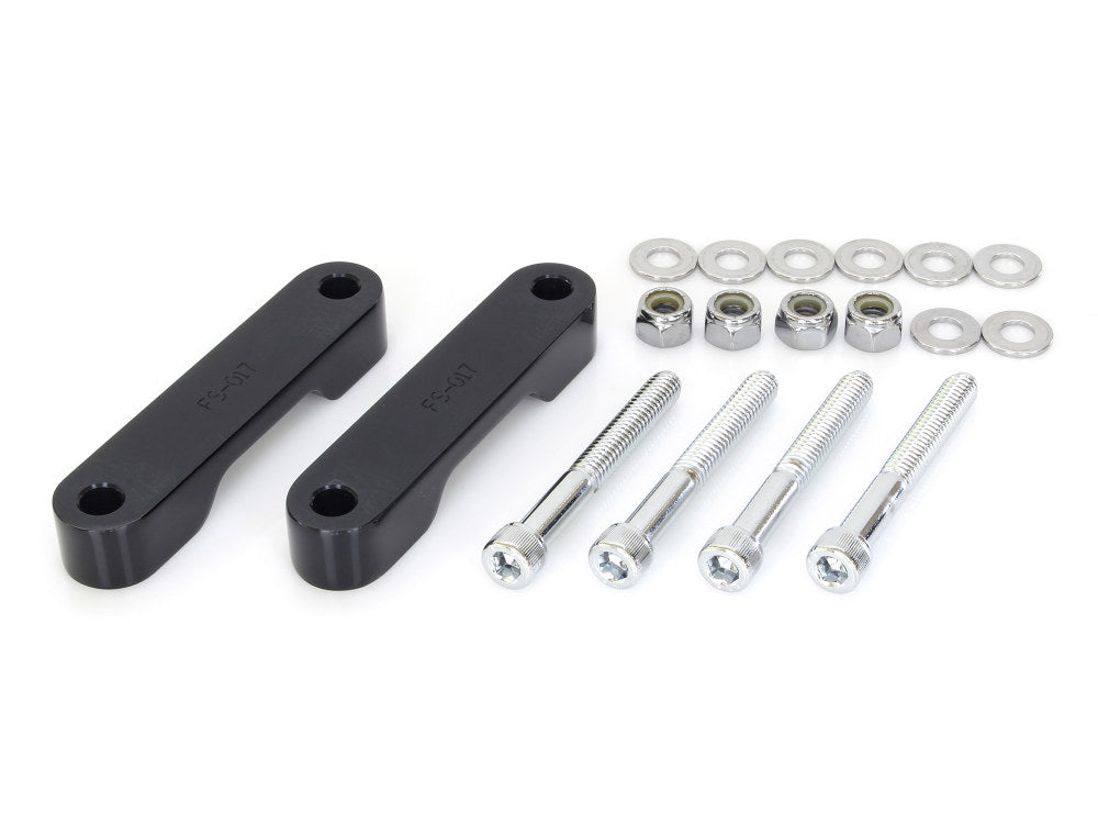 Fender Spacer Kit - Black. Fits Touring 2014-2023 with 23in. or 26in. Wheel & Custom Fender