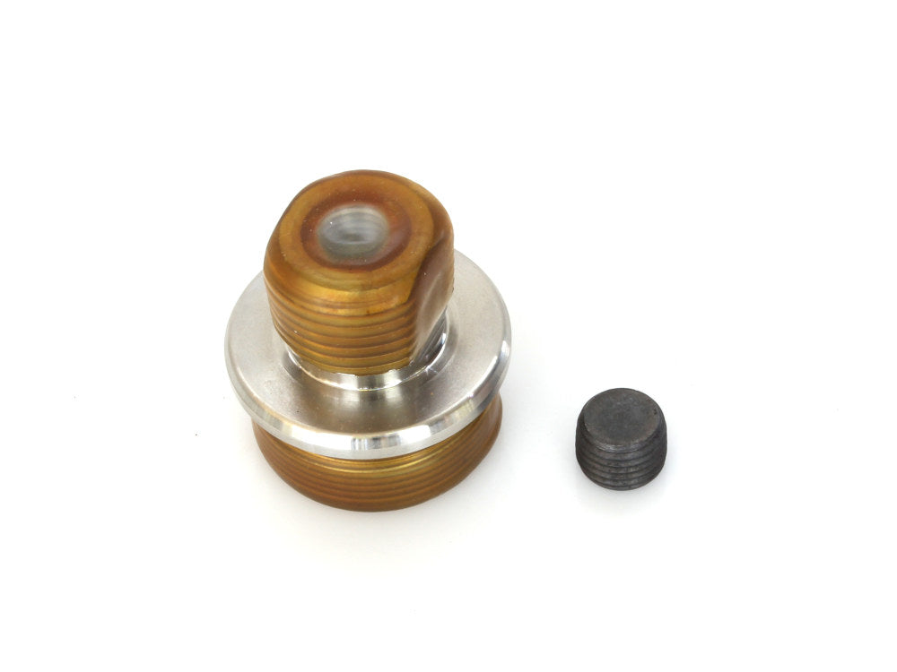 Replacement Fork Tube Plug - 41mm. Fits Blackline 2011-2013 when using HHI standard 41mm FX Softail Triple Trees.