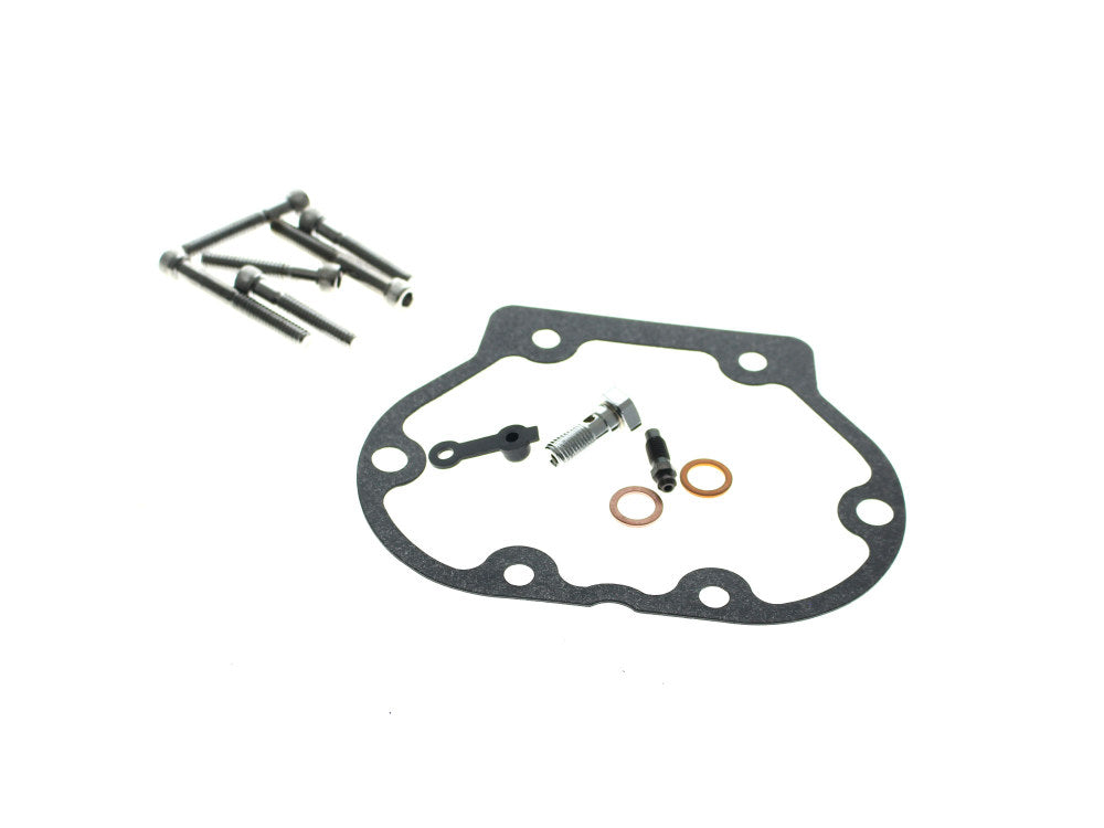 Smooth Hydraulic Clutch Cover - Black. Fits Fits 5Spd Big Twin 1987-2006