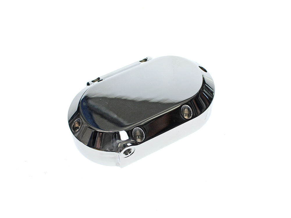 Smooth Hydraulic Clutch Cover - Chrome. Fits Softail 2007up, Dyna 2006-2017 & Touring 2007-2013.