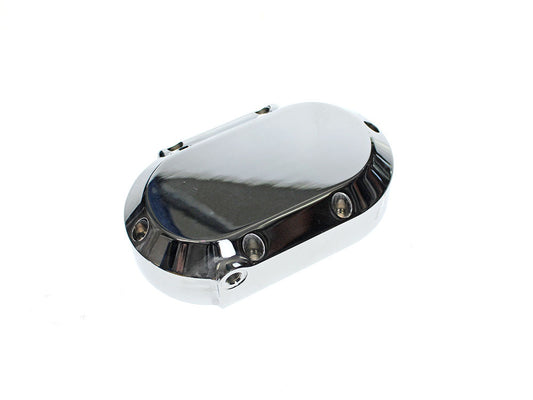 Smooth Hydraulic Clutch Cover - Chrome. Fits Softail 2007up, Dyna 2006-2017 & Touring 2007-2013.