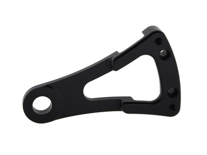 Rear Driveside 4 Piston Caliper & Mounting Bracket - Black. Fits Custom with 1in. Axle.