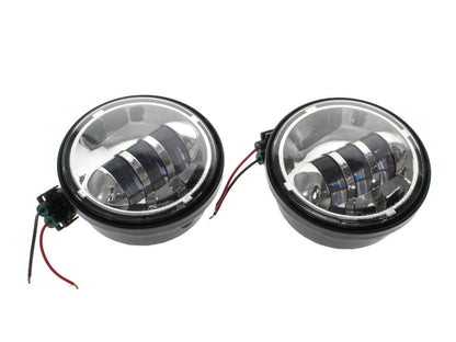 4-1/2in. LED Passing Lamp Inserts - Chrome.