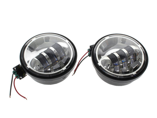 4-1/2in. LED Passing Lamp Inserts - Chrome.