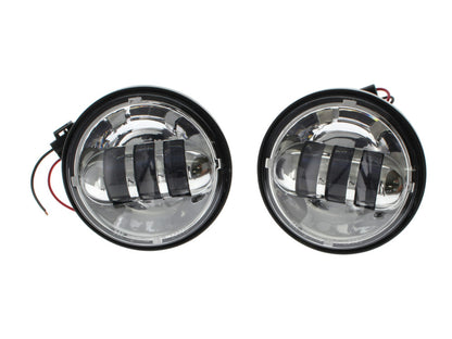 4-1/2in. LED Passing Lamp Inserts - Chrome.