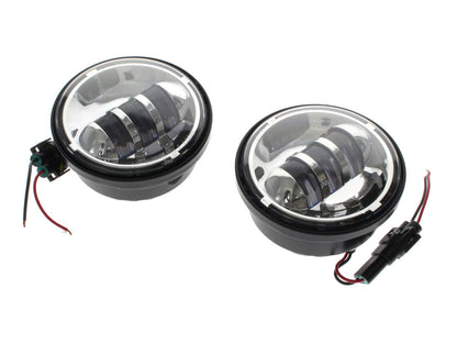 4-1/2in. LED Passing Lamp Inserts - Chrome.