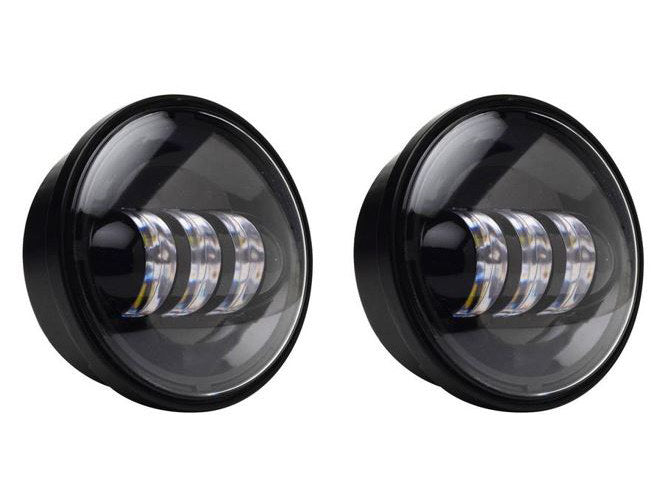 4-1/2in. LED Passing Lamp Inserts - Black.