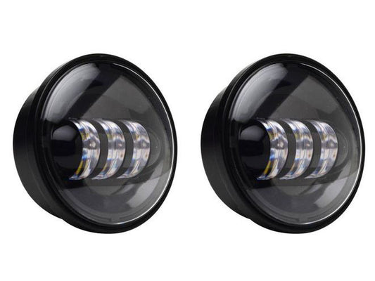 4-1/2in. LED Passing Lamp Inserts - Black.
