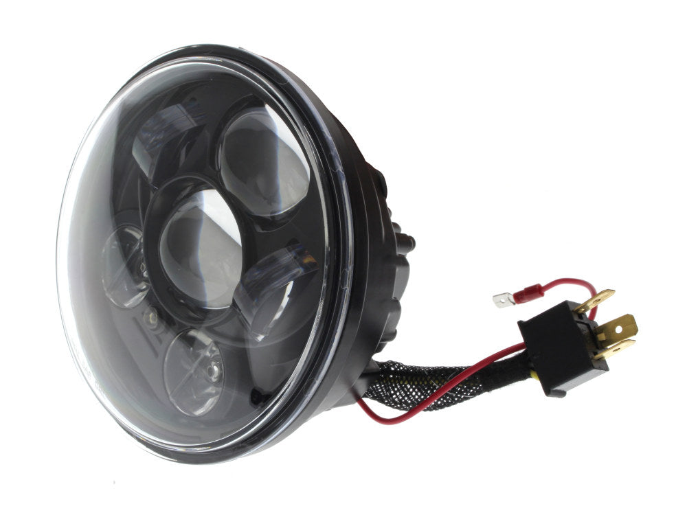 5-3/4in. LED HeadLight Insert with Parker - Black. Fits Most H-D with 5-3/4in. Headlight. Will not fit M8 Softail models.