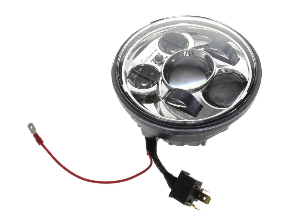 5-3/4in. LED HeadLight Insert with Parker - Chrome. Fits Most H-D with 5-3/4in. Headlight. Will not fit M8 Softail models.