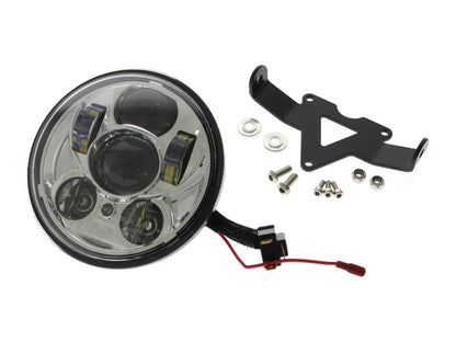 50w 5-3/4in. Headlight with Parker Light - Chrome. Fits most Yamaha.