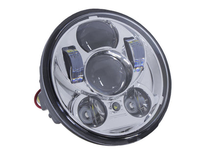 50w 5-3/4in. Headlight with Parker Light - Chrome. Fits most Yamaha.