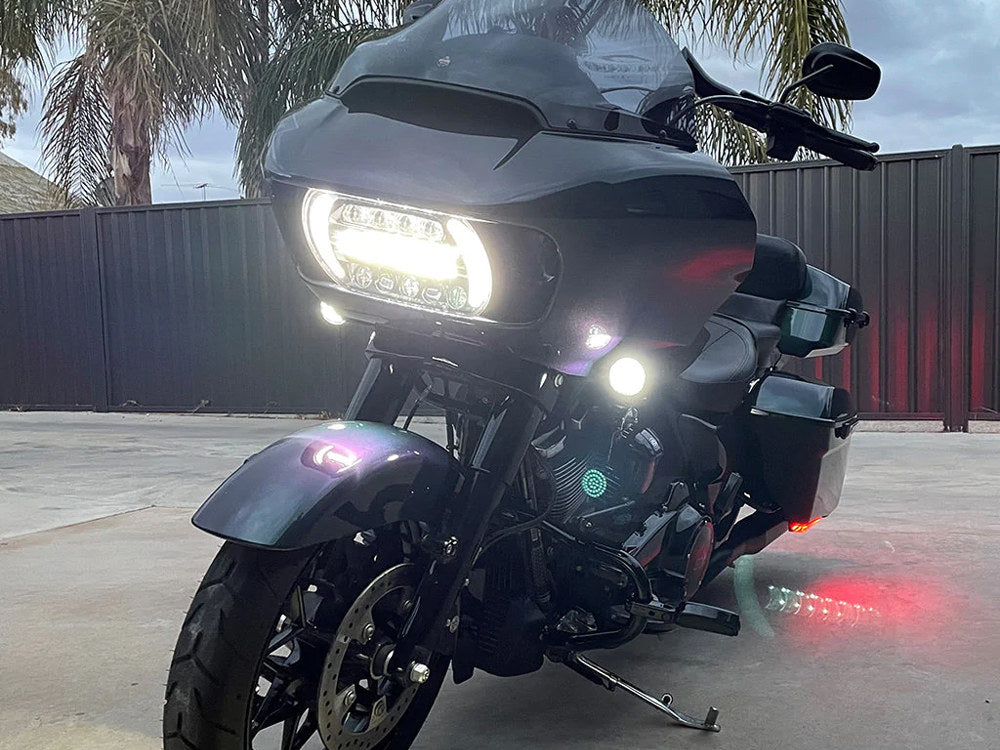 LED HeadLight Insert. Fits Road Glide 2015-2023
