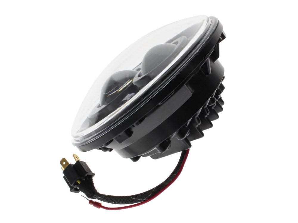 7in. LED HeadLight Insert with Parker - Black. Fits Most H-D, Indian Chief Classic & Dark Horse Models with 7in. Headlight.