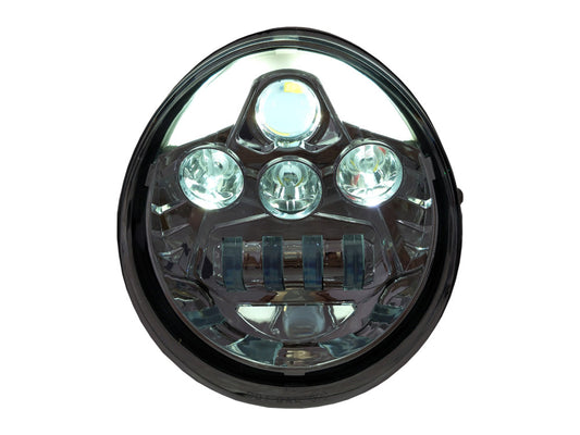 5-3/4in. LED HeadLight Insert with DRL - Chrome. Fits Night Rod Special 2012-2017 & Muscle 2009-2017.