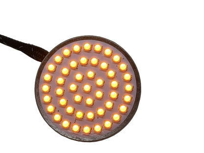 LED DRL Front Turn Signal Inserts. Amber Turn, White Run. Fits Street Glide 2014up Models.