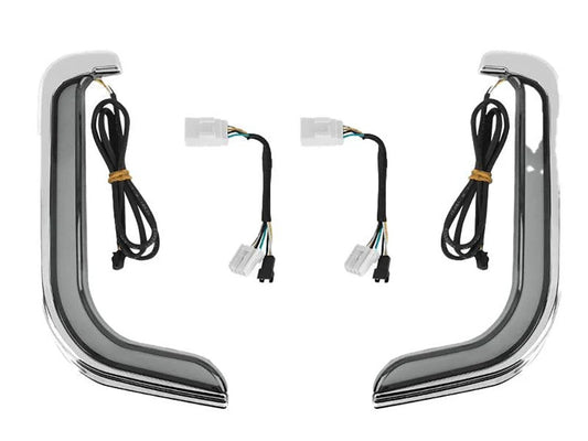 FusionFX Lower Fairing LED Lights - Black. Fits Touring 1998-2013 with Lower Fairing