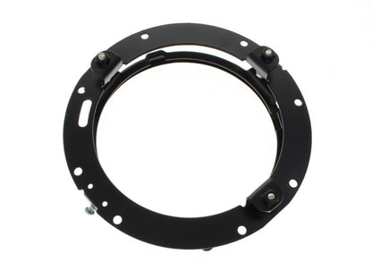 7in. Headlamp Insert Adaptor Bracket - Black. Fits All 2013 earlier Touring & all FreightTrain Nacelle.
