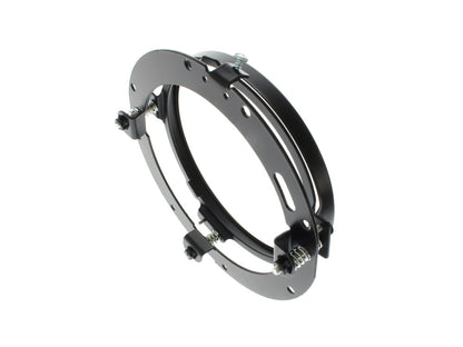 7in. Headlamp Insert Adaptor Bracket - Black. Fits All 2013 earlier Touring & all FreightTrain Nacelle.