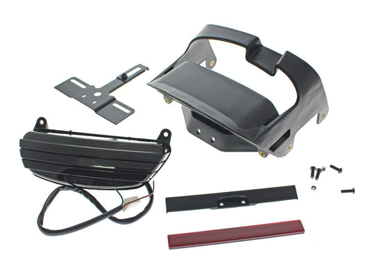 LED Tri-Bar Taillight with Smoke Lens. Fits Fat Bob 2008-2013.