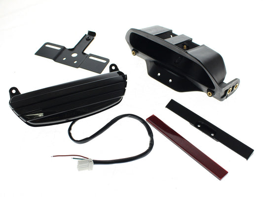 Tri-Bar LED Taillight With Smoke Lens. Fits FX Softail 2006-2015 & Crossbones 2009-2011