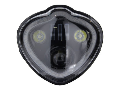 LED Headlight Insert - Black. Fits Kawasaki Vulcan S 2015up.