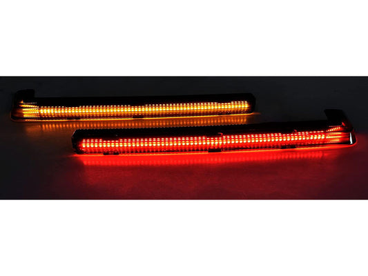 LED Tour Pak Arms - Amber Turn, Red Run/Brake, Black Housing, Smoke Lens. Fits Touring 2014up.