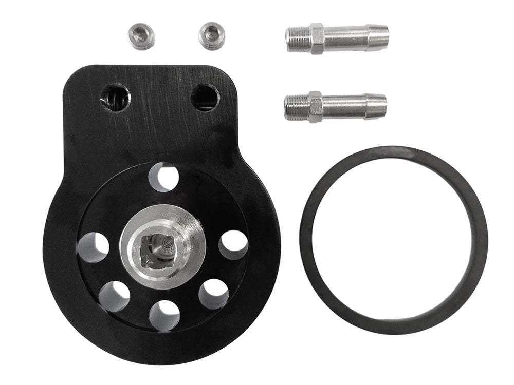 Oil Cooler Adaptor with By-pass. Fits Air Cooled Milwaukee-Eight 2018up