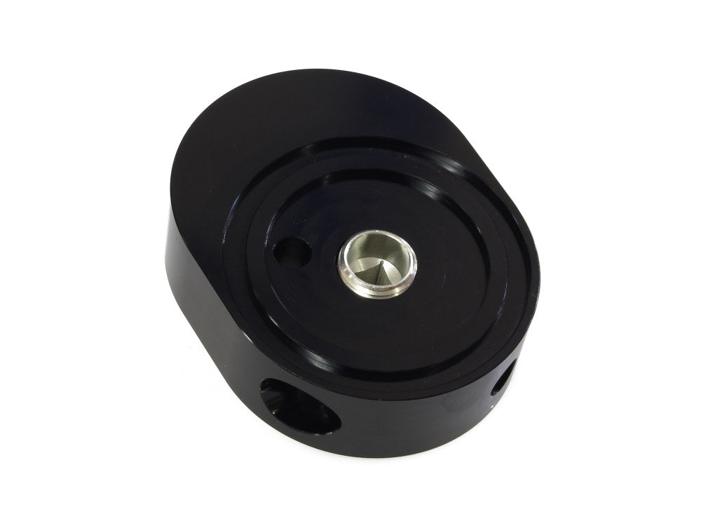 Oil Cooler Adaptor with By-pass. Fits most Twin Cam 1999-2017.
