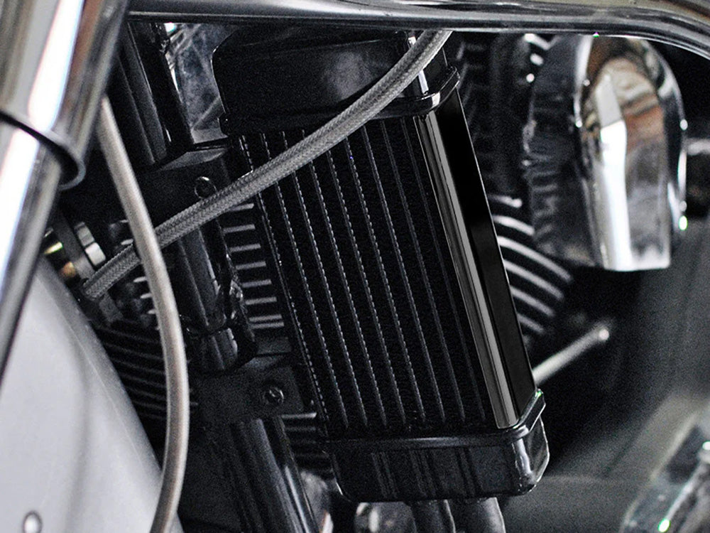 10-Row Vertical Wideline Oil Cooler Kit. Fits Softail 2018up