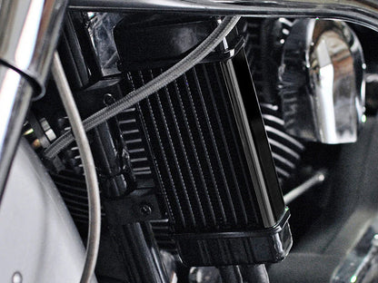 10-Row Vertical Wideline Oil Cooler Kit. Fits Softail 2018up