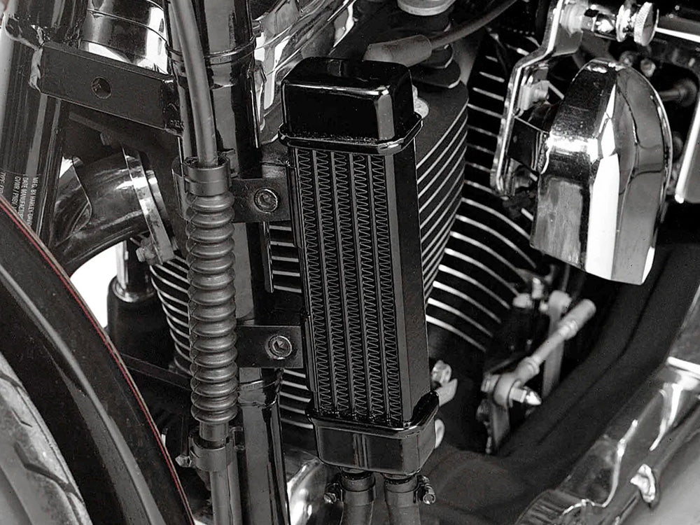 6-Row Vertical Slimline Oil Cooler Kit. Fits Sportster 1986-2021
