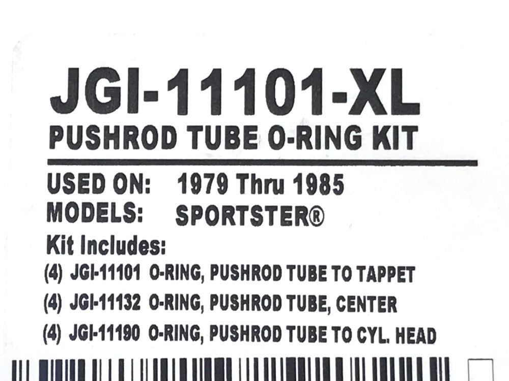Push Rod Tube O'Ring Kit. Fits Sportster 1979-1985.