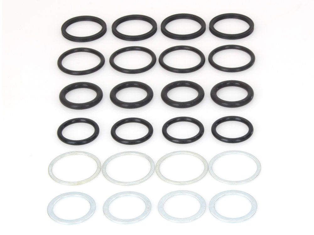 Push Rod Tube O'Ring Kit. Fits Big Twin 1984-1999 & Sportster 1986-1990.