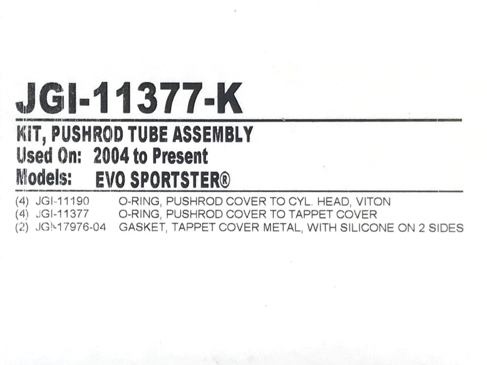 Tappet & Push Rod Cover Kit. Fits Sportster 2004-2021