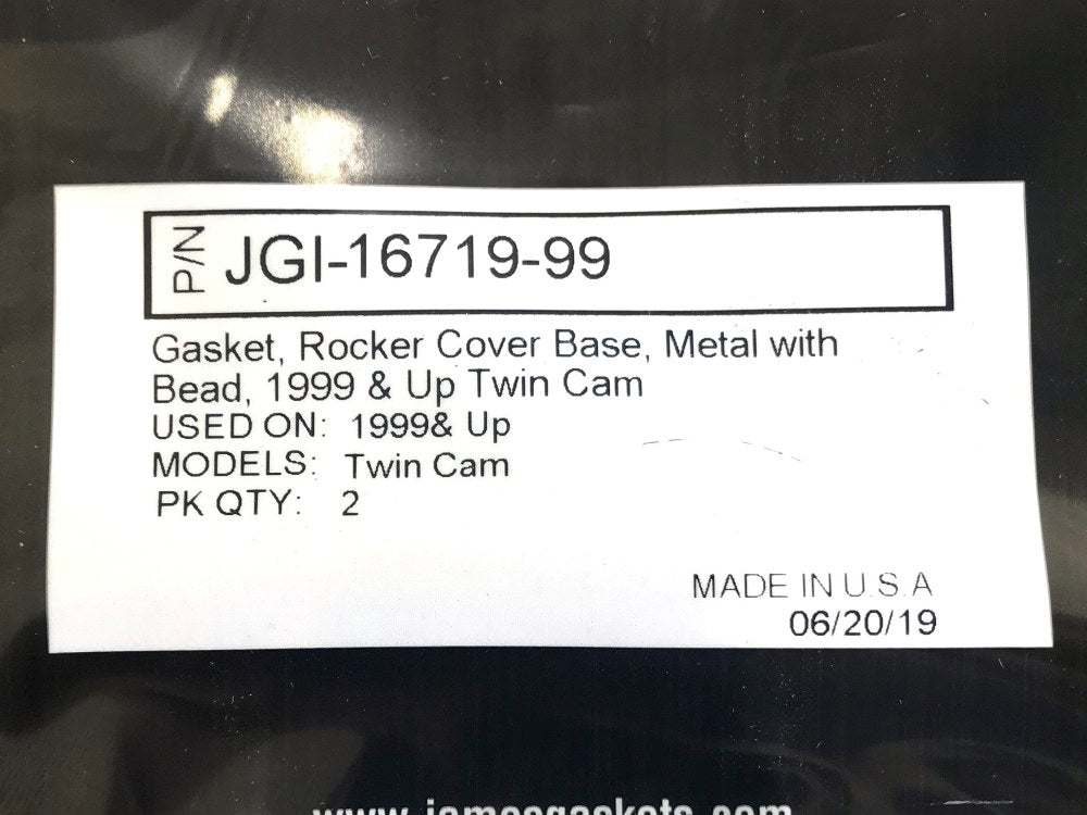 Rocker Cover Base Gaskets. Fits Twin Cam 1999-2017.