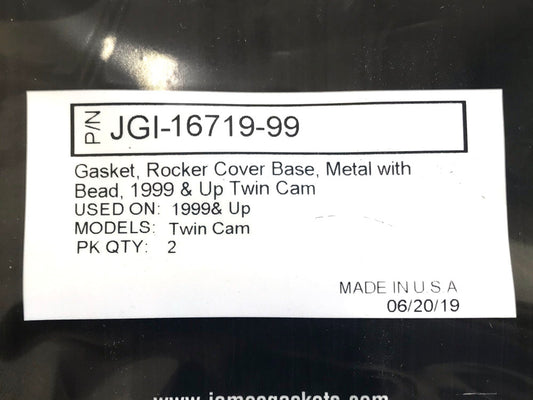 Rocker Cover Base Gaskets. Fits Twin Cam 1999-2017.