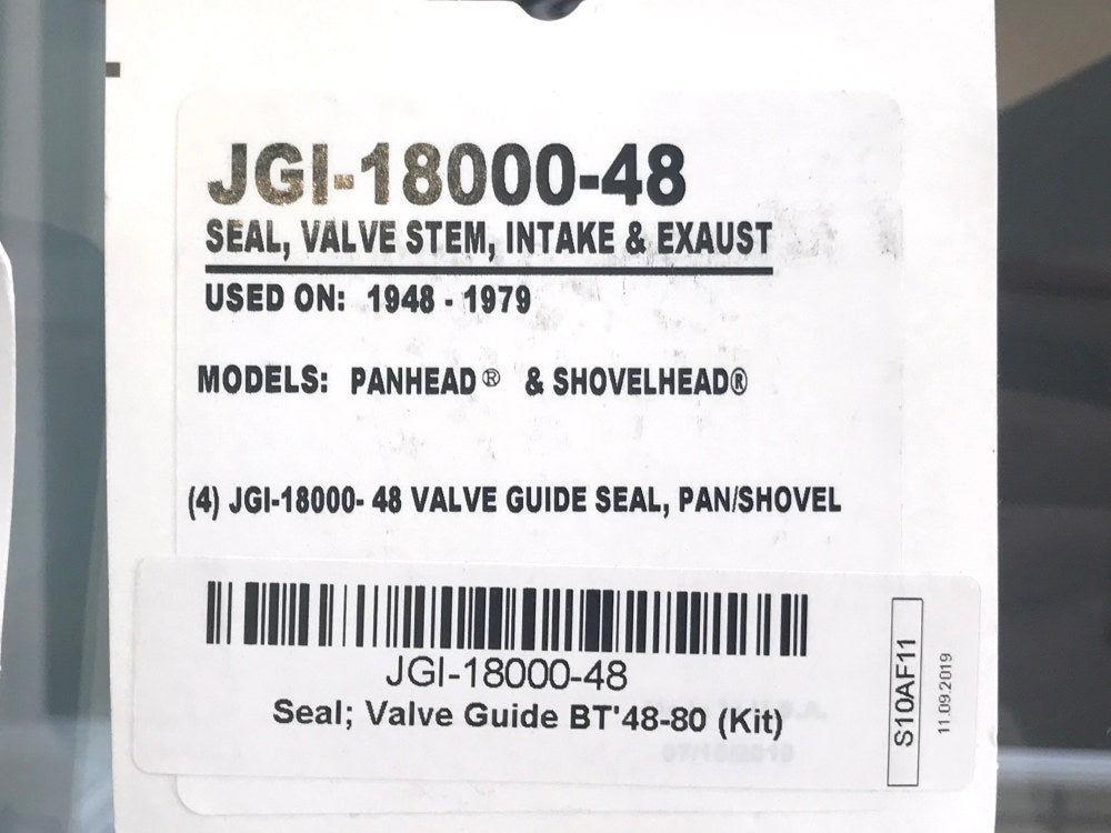 Valve Guide Seals. Fits Big Twin 1948-1979
