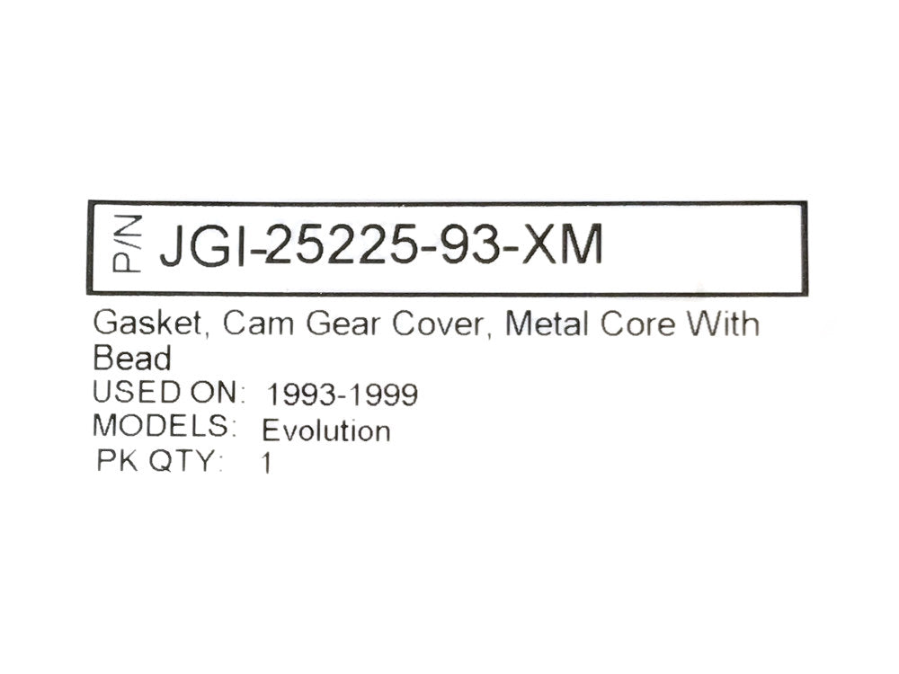 Cam Cover Gasket. Fits Evolution Big Twin 1993-1999.